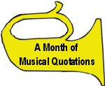 A Month of Musical Quotes